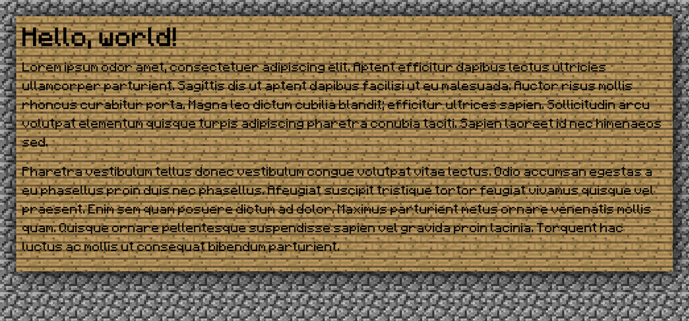 minecraft-css